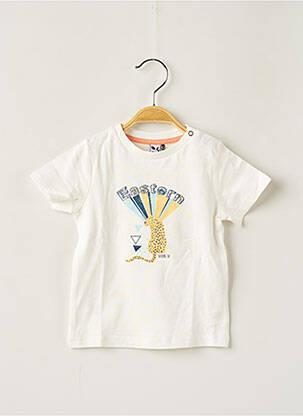 Tricou alb 3 POMMES băiat