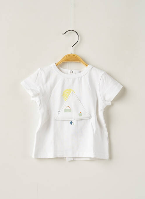 Tricou alb 3 POMMES băiat