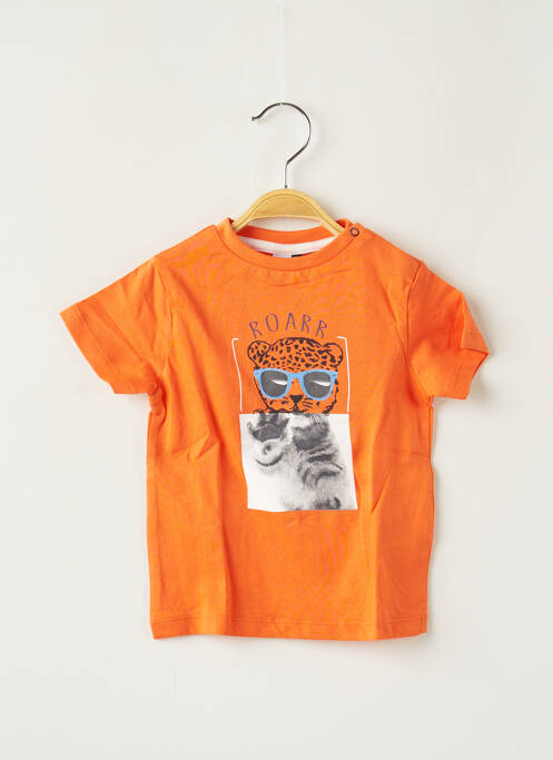 Tricou portocaliu 3 POMMES băiat