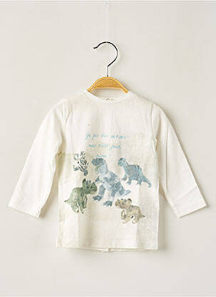 Tricou alb 3 POMMES băiat