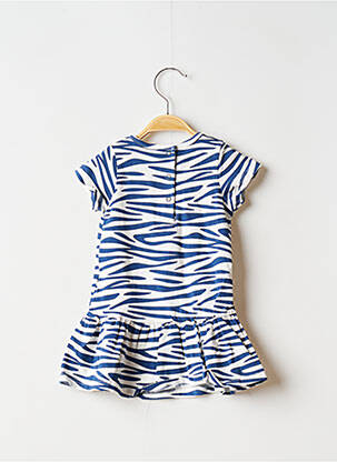 Rochie midi mâneci scurte mâneci scurte albastru 3 POMMES fată