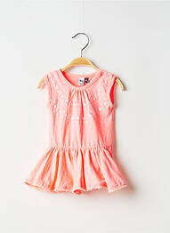 Rochie midi fără mâneci fără mâneci roz 3 POMMES fată