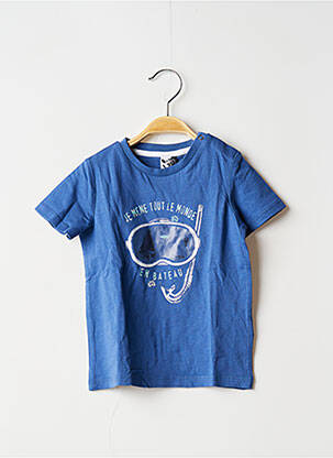 Tricou albastru 3 POMMES băiat