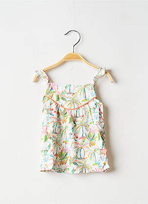 Top alb 3 POMMES fată