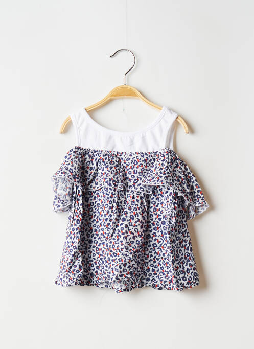 Top albastru 3 POMMES fată