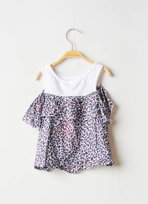 Top albastru 3 POMMES fată