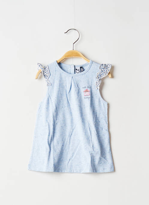 Tricou albastru 3 POMMES fată