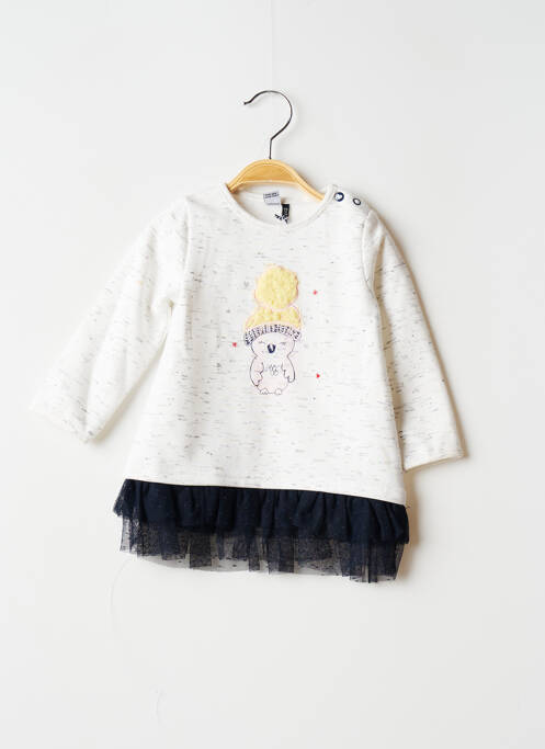 Rochie midi alb 3 POMMES fată