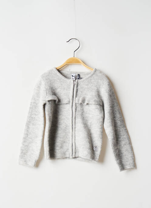 Vestă cu mâneci lungi gri 3 POMMES fată