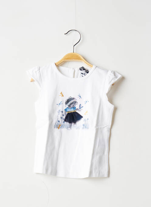 Tricou alb 3 POMMES fată