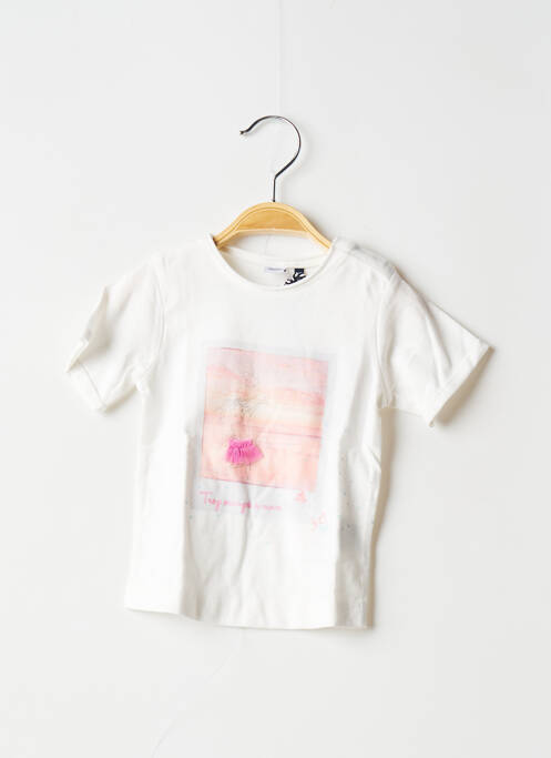 Tricou alb 3 POMMES fată