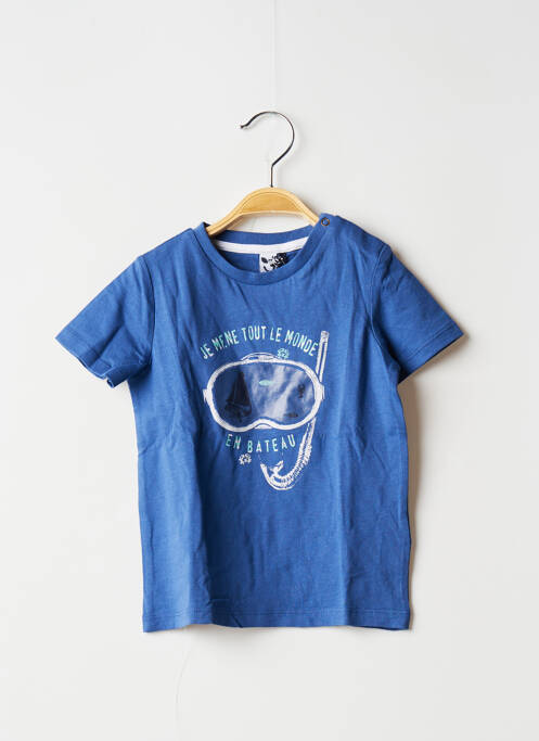 Tricou albastru 3 POMMES băiat