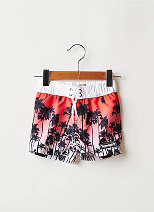 Șort de baie imprimeu tie and dye roșu TIMBERLAND băiat