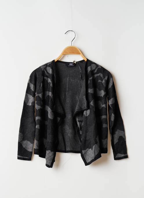 Vestă cu mâneci lungi negru LE TEMPS DES CERISES fată