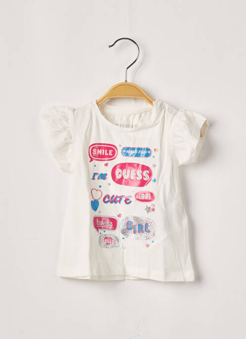 Tricou alb GUESS fată