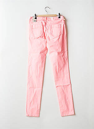 Pantalon slim elasticitate roz TEDDY SMITH fată