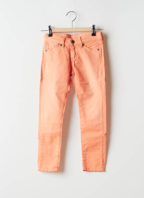 Pantalon slim portocaliu PEPE JEANS fată