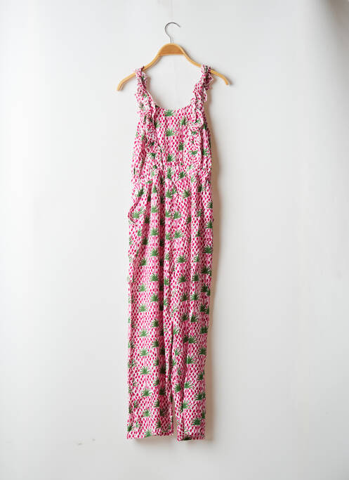 Salopetă-pantalon roz TEDDY SMITH fată