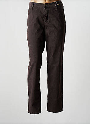 Pantalon drept elasticitate mărime normală maro GARDEUR femeie