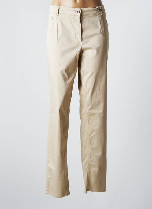 Pantalon slim bej ATELIER GARDEUR femeie
