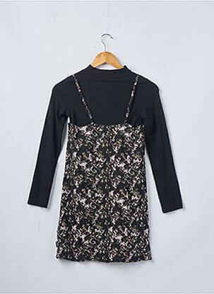 Rochie midi croială evazată mâneci lungi negru GARCIA fată