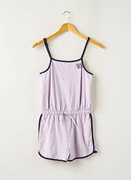 Salopetă scurtă țesătură jersey bretele subțiri violet FILA fille