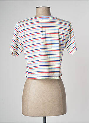 Tricou croială dreaptă mâneci scurte bej LAZY & COSY femeie