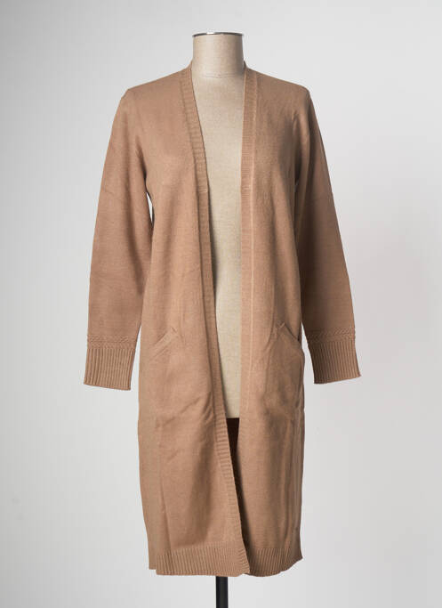 Vestă cu mâneci lungi maro GOA femeie