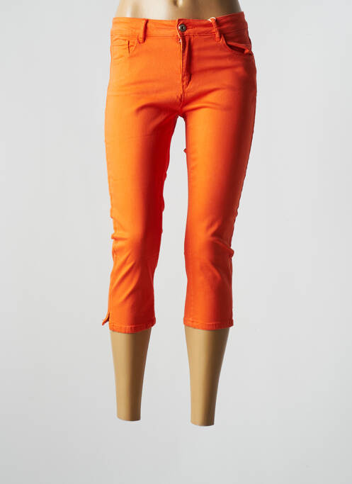 Pantalon trei sferturi portocaliu ONADO femeie