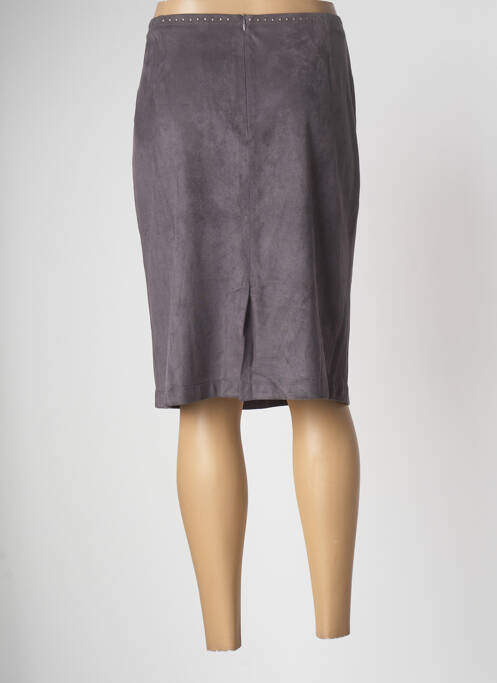 Fustă midi gri EVA KAYAN femeie