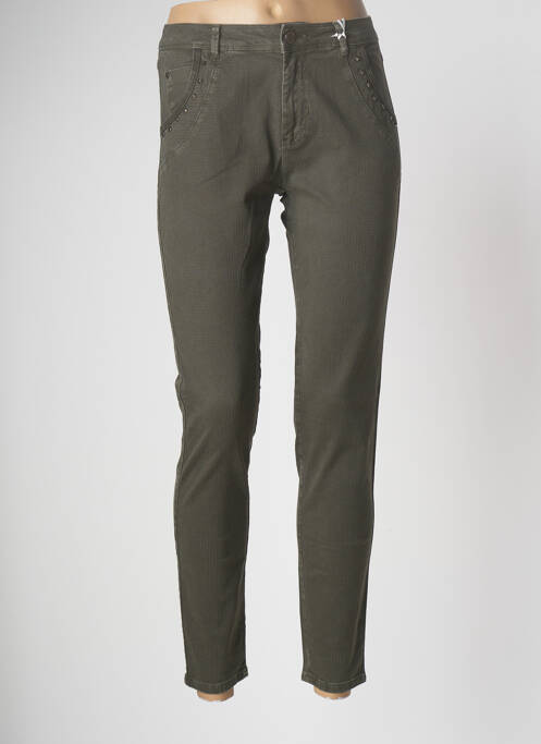 Pantalon 7/8 verde EVA KAYAN femeie