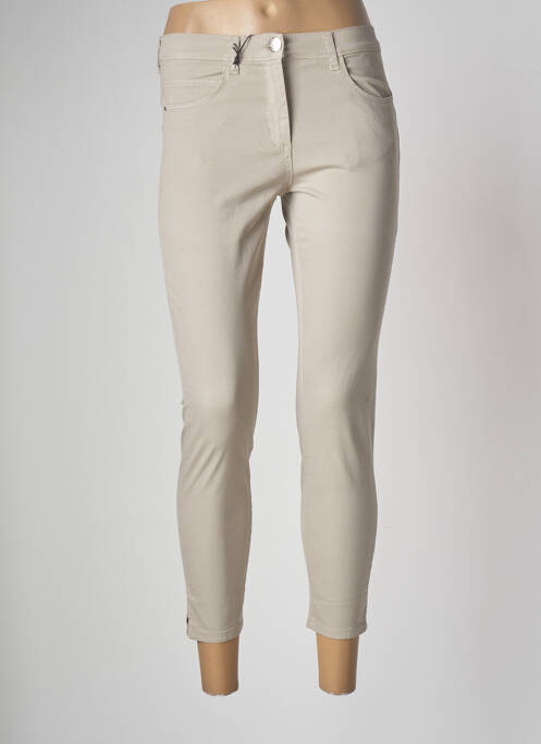 Pantalon 7/8 elasticitate mărime normală bej EAST DRIVE femme