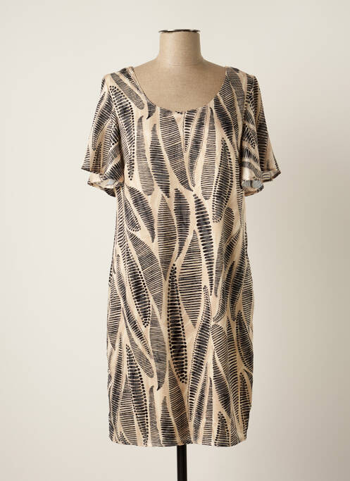 Rochie scurtă bej SIGNE NATURE femeie