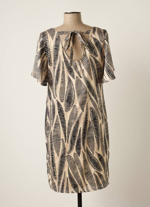 Rochie scurtă bej SIGNE NATURE femeie