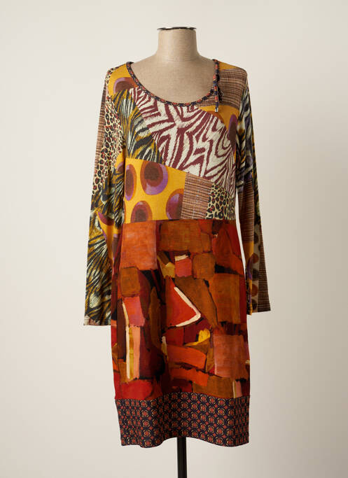 Rochie midi maro OLIVIER PHILIPS femeie