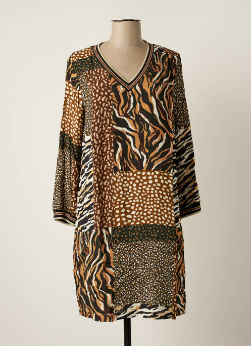 Rochie scurtă maro SIGNE NATURE femeie