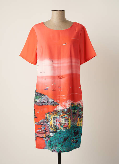 Rochie midi portocaliu ESQUALO femeie