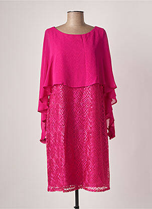 Rochie midi roz ANDAMIO femeie