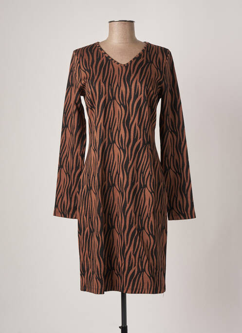 Rochie midi maro ORTO BOTANICO femeie