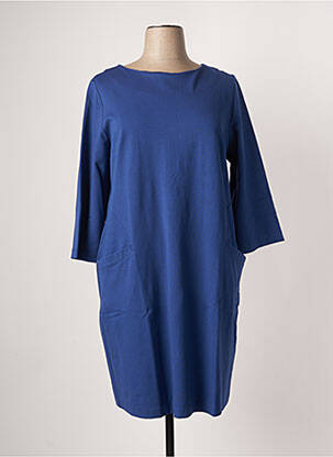 Rochie midi mâneci 3/4 mâneci 3/4 albastru ORTO BOTANICO femeie