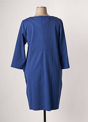 Rochie midi mâneci 3/4 mâneci 3/4 albastru ORTO BOTANICO femeie