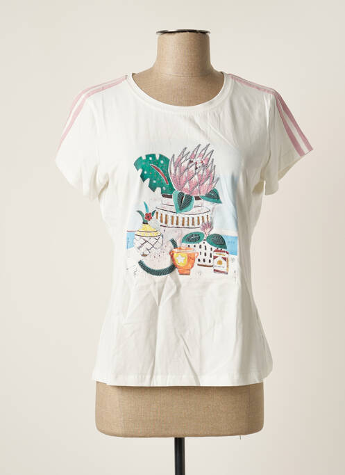 Tricou alb REVER MILE femeie