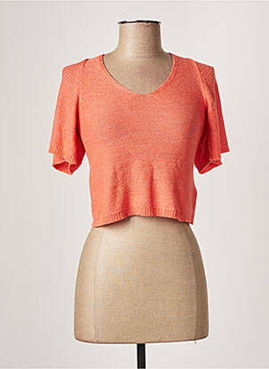 Pulover portocaliu JACQUELINE DE YONG femeie