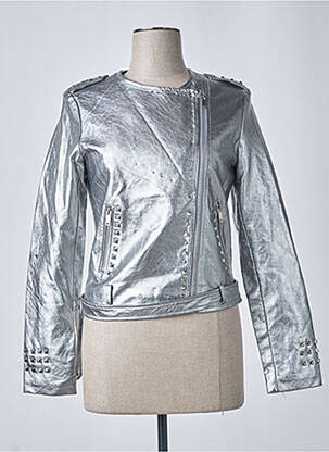 Geci din piele ecologică gri SOFTY femeie