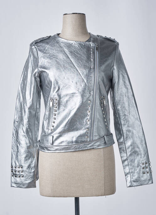 Geci din piele ecologică gri SOFTY femeie