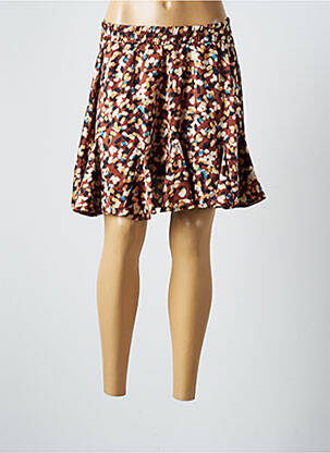 Fustă scurtă maro PEACE N'LOVE femeie