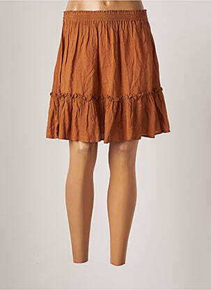 Fustă scurtă maro DEELUXE femeie