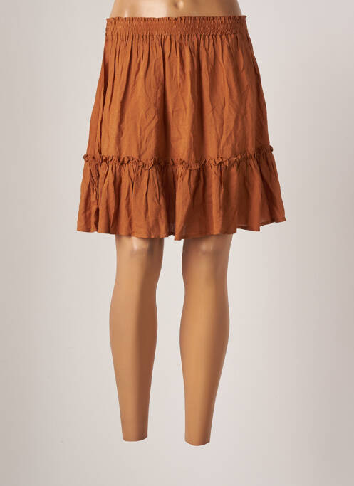 Fustă scurtă maro DEELUXE femeie