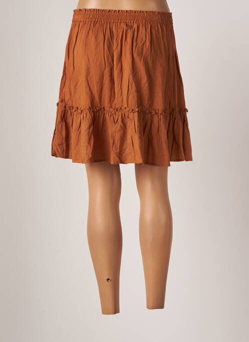 Fustă scurtă maro DEELUXE femeie