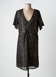 Rochie midi mâneci scurte mâneci scurte negru ICHI femme